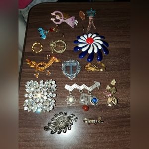 Lot of Pins Vintage Modern Fun